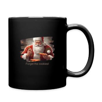 Forget the cookies - Tasse einfarbig - Schwarz - Rechts