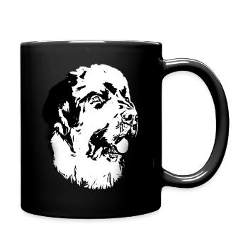 Love IS A NEWFOUNDLAND 022 - Tasse einfarbig - Schwarz - Rechts