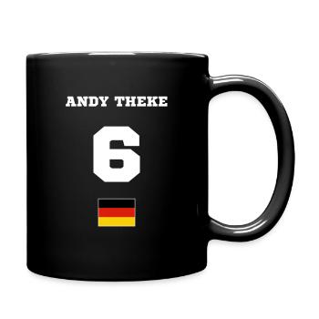 Andy Theke - Tasse einfarbig - Schwarz - Rechts