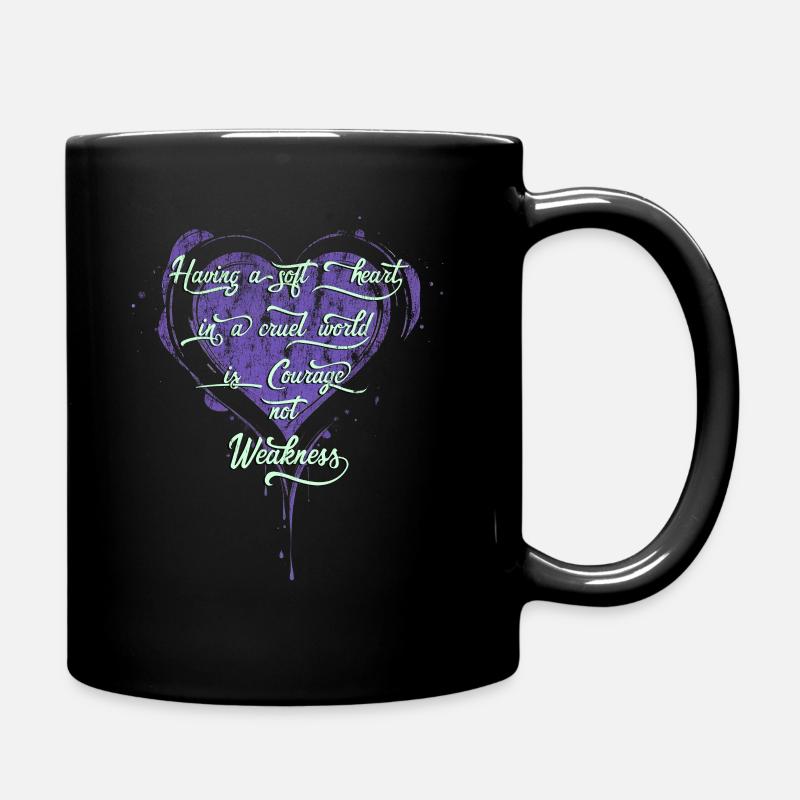 Empathie résiliente (menthe non violente) - Mug uni - noir
