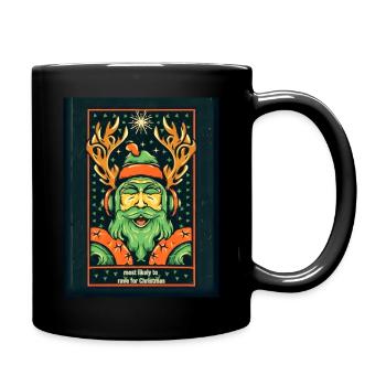 Am ehesten schwärmen Sie von Weihnachten - Tasse einfarbig - Schwarz - Rechts