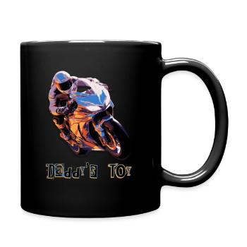 Daddy`s toy -blau - Tasse einfarbig - Schwarz - Rechts