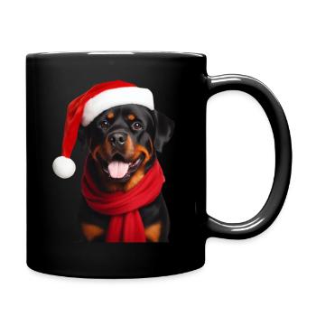 Rottweiler Joyeux Noël - Mug uni - noir - Droite