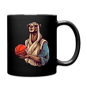Basketball Camel - Full Colour Mug - black - Right