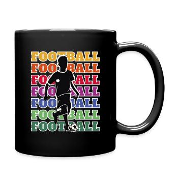 Amateurs De Football Joueurs De Football Amour De Football - Mug uni - noir - Droite