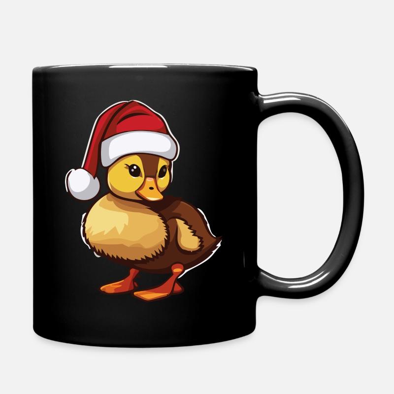Christmas duck - Full Colour Mug - black
