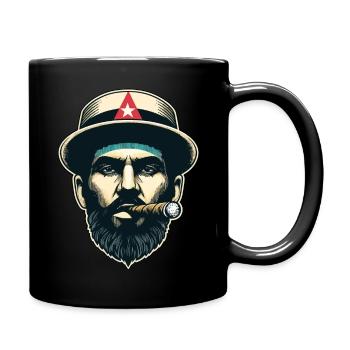 Cuban Cigar Man - Full Colour Mug - black - Right