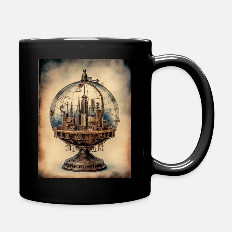 Worlds in Whirrs - Tasse einfarbig - Schwarz
