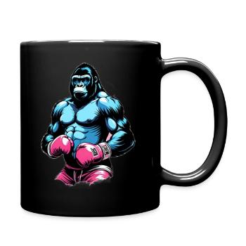 Boxing Gorilla Boxer - Full Colour Mug - black - Right
