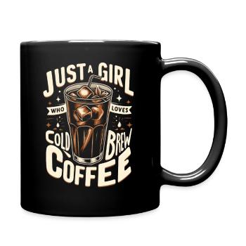Cold Brew Kaffee - Tasse einfarbig - Schwarz - Rechts