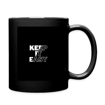 Keep It easy Motivation Imprimer - Mug uni - noir - Droite