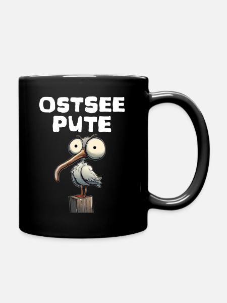Ostsee Diva - Tasse einfarbig - Schwarz