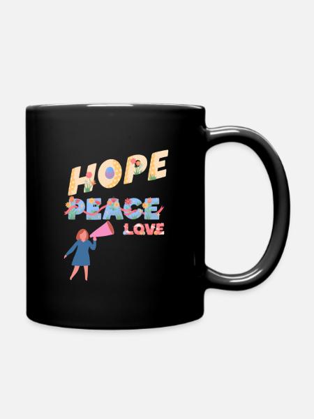 SCREAM PEACE - Mug uni - noir