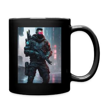 Cyber Commando Reconnaissance - Mug uni - noir - Droite