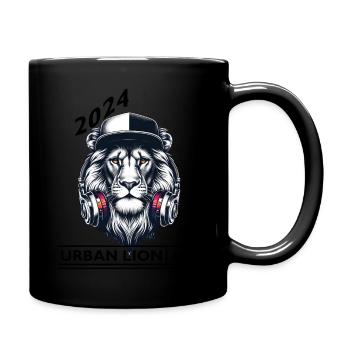 Urban Lion - Full Colour Mug - black - Right