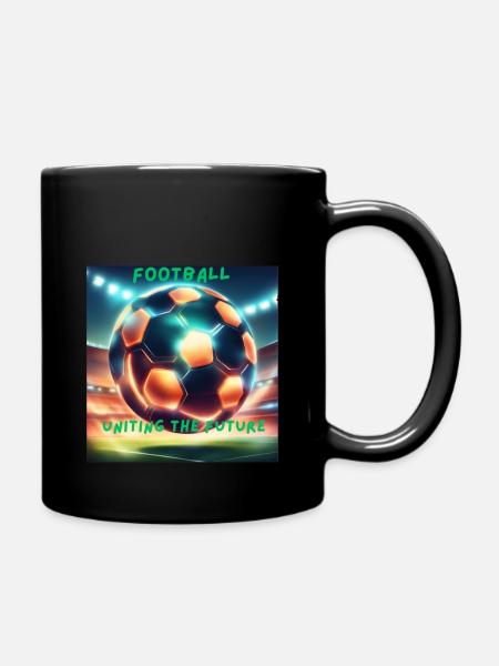 Football - Uniting the future - Full Colour Mug - black