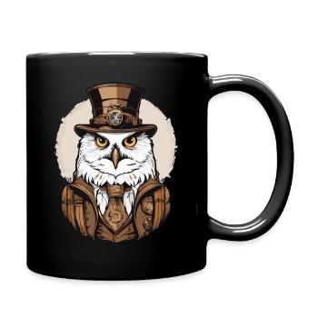 Harfang des neiges - Mug uni - noir - Droite