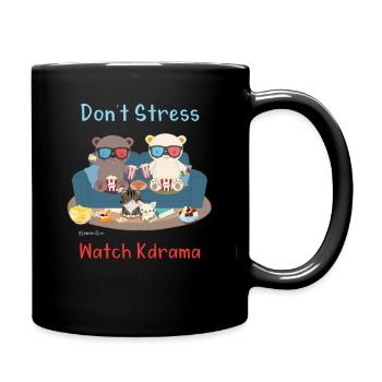 Ne stressez pas regardez kdrama - Mug uni - noir - Droite