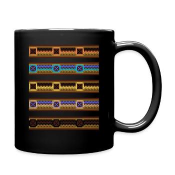 Motifs africains - Mug uni - noir - Droite