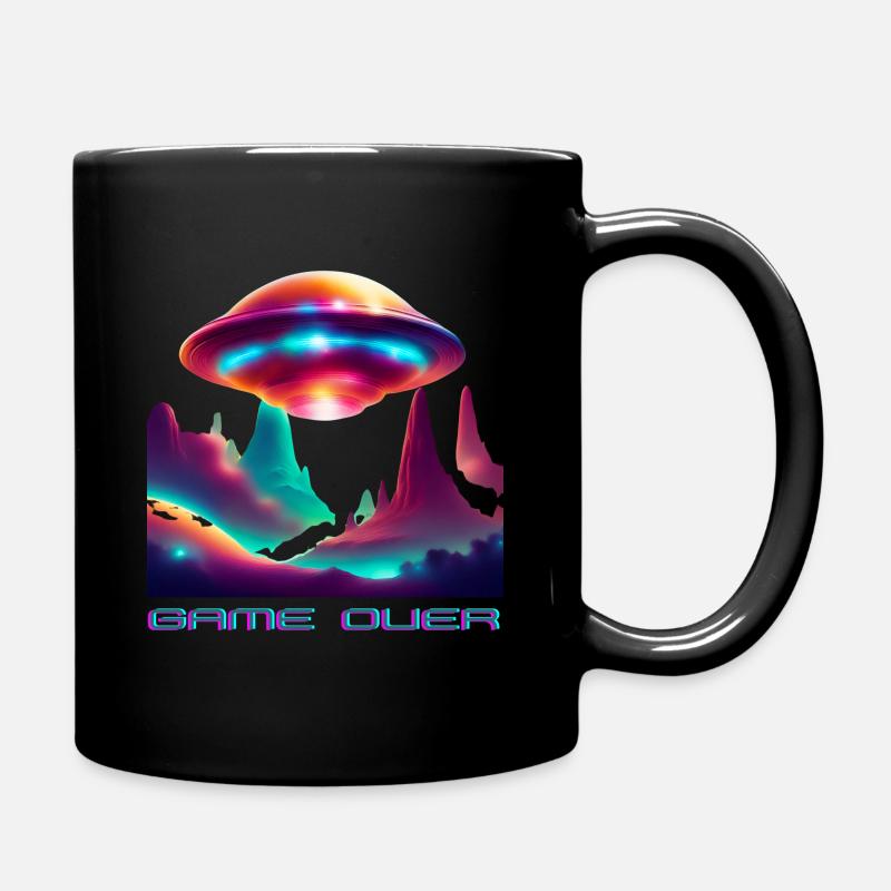 UFOS - Full Colour Mug - black