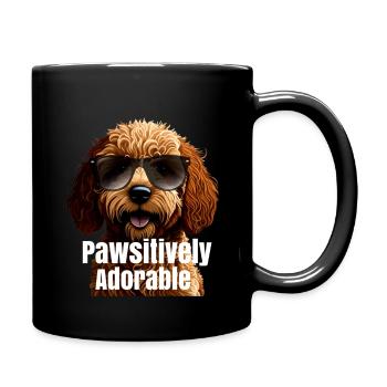Pawsitively Adorable - Full Colour Mug - black - Right