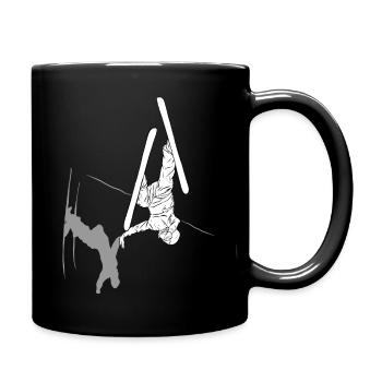Ski Freestyle 2 - Tasse einfarbig - Schwarz - Rechts