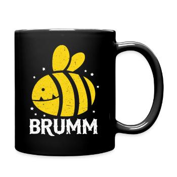 Brumm Biene Summ Bienenflüsterer Bienenvater Imker - Tasse einfarbig - Schwarz - Rechts