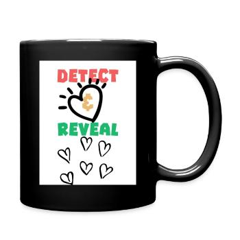 Detect reveal. Detect reveal. - Full Colour Mug - black - Right