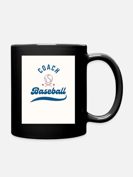 Sports Baseball - Full Colour Mug - black
