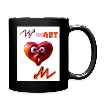 Heart. He art. On. - Full Colour Mug - black - Right