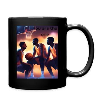 enjoy your life 1 - Tasse einfarbig - Schwarz - Rechts