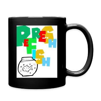Refresh Fish. Refreshing the fish. - Full Colour Mug - black - Right