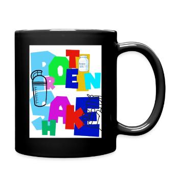 Shake protéiné. Supplément de protéines. Boisson. - Mug uni - noir - Droite