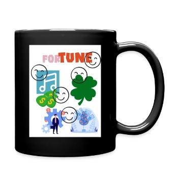 Fortune. The Melody of Fortune. - Full Colour Mug - black - Right