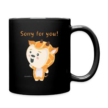 Giraffe and Scot shirts 2 - Full Colour Mug - black - Right