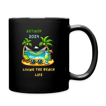 retraité 4 - Mug uni - noir - Droite