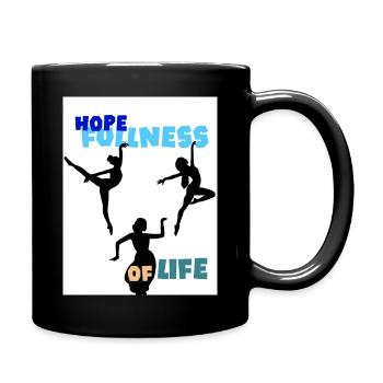 Hoffnung auf das Leben. Die Hoffnung auf Leben. - Tasse einfarbig - Schwarz - Rechts