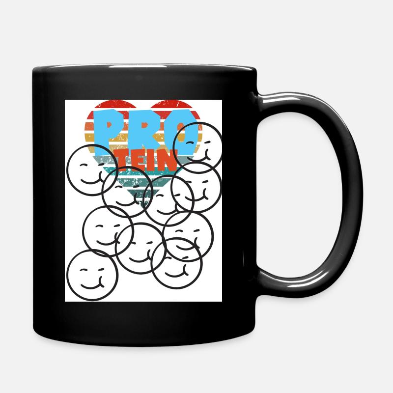 Protein. Protein. - Full Colour Mug - black