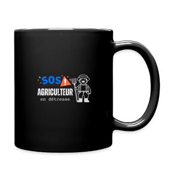 Agriculteur en détresse - Mug uni - noir - Droite