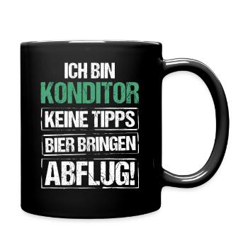 I'm a pastry chef - bring beer and take off - Full Colour Mug - black - Right