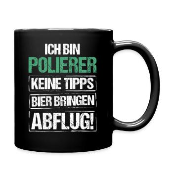 Je suis polisseur - apporte de la bière et décolle - Mug uni - noir - Droite