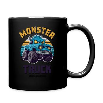 Monster Truck Cartoon - Full Colour Mug - black - Right