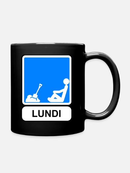 Monday - Full Colour Mug - black