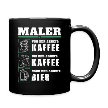 Mon quotidien de peintre - Mug uni - noir - Droite