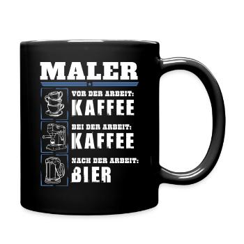 Mon quotidien de peintre - Mug uni - noir - Droite