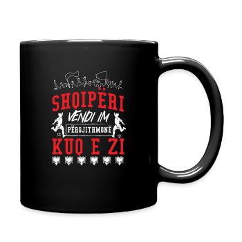 Albania Fußball Berlin - Tasse einfarbig - Schwarz - Rechts