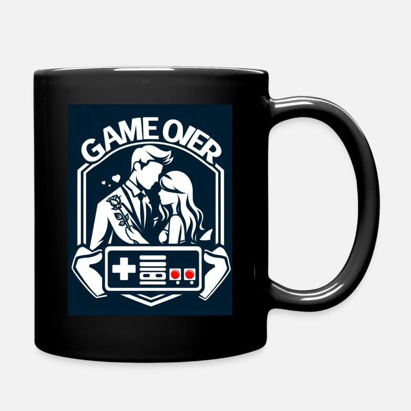 Game Over T-Shirt - Tasse einfarbig - Schwarz
