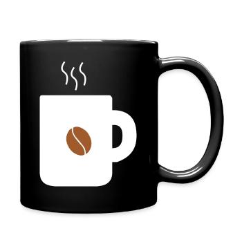 Hot cup of coffee - Full Colour Mug - black - Right