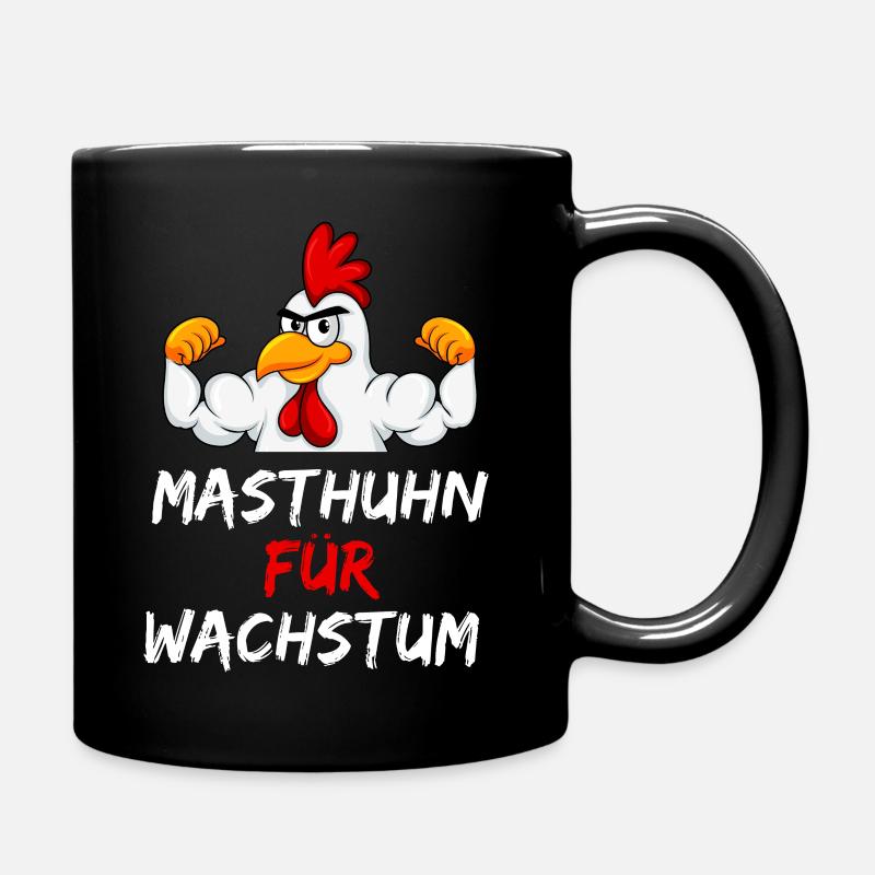 masthuhn für wachstum - Tasse einfarbig - Schwarz