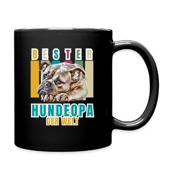 MEILLEUR CHIEN GRAND-PÈRE Bouledogue Chien Chiens Vieil Anglais - Mug uni - noir - Droite
